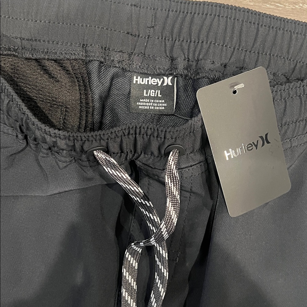 Hurley Black Joggers with Zippered Pockets - Picture 3 of 5
